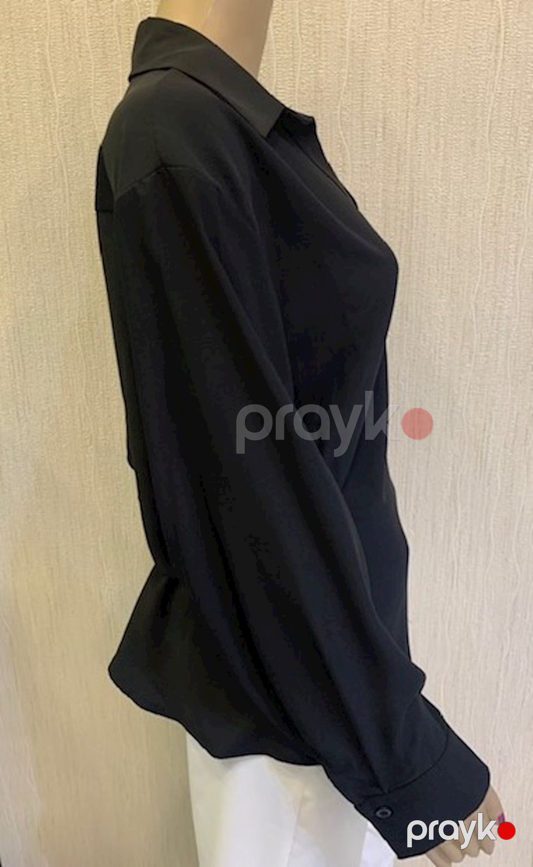 Qadınlar üçün uzunqol köynək Dessen 013280, qara, polyester, ölçü 36 — Mallar, Bakı (2)