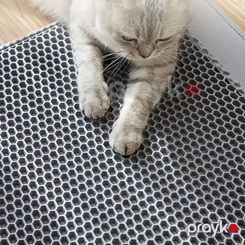 Tualet altı xalça pişiklər üçün, boz, 30x40 sm — Bakı