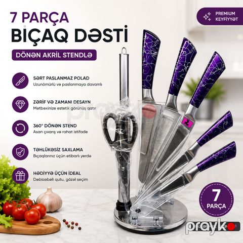 Bıçaq dədti 95367, bənövşəyi, 7 əd