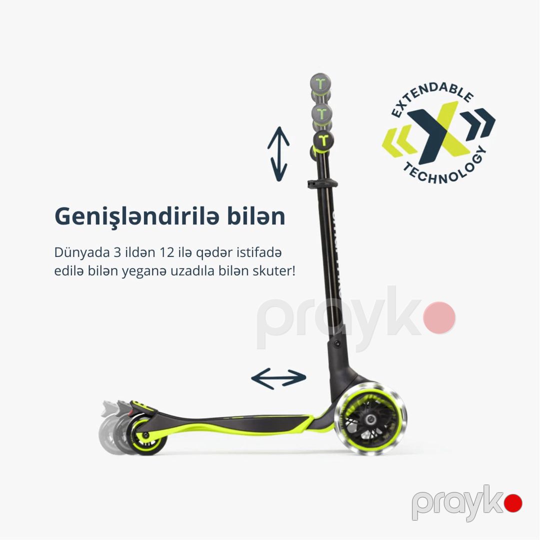 Uşaq skuter Smartrıke Xtend Sarı — Mallar, Bakı (3)