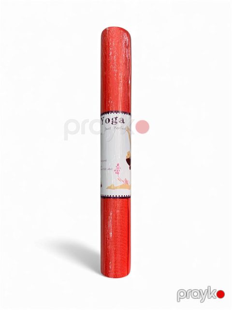 Yoqa üçün mat MS, 173x61 sm, 0.3 mm, qırmızı — Bakı