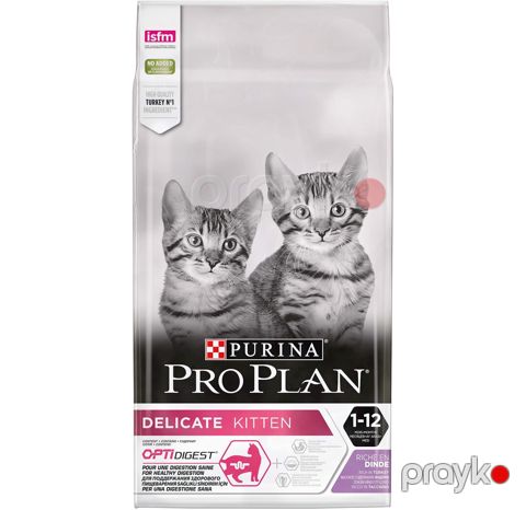 Quru yem Purina Pro Plan Junior həssas həzmi olan və yeməyə xüsusi tərcihi olan pişik balaları üçün hinduşka ilə 10 kq — Bakı