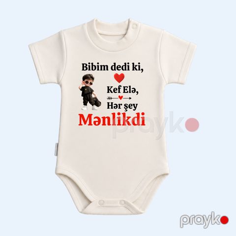 Bodi körpələr üçün ARTK91, ağ, pambıq, ölçü 0-3 ay — Bakı