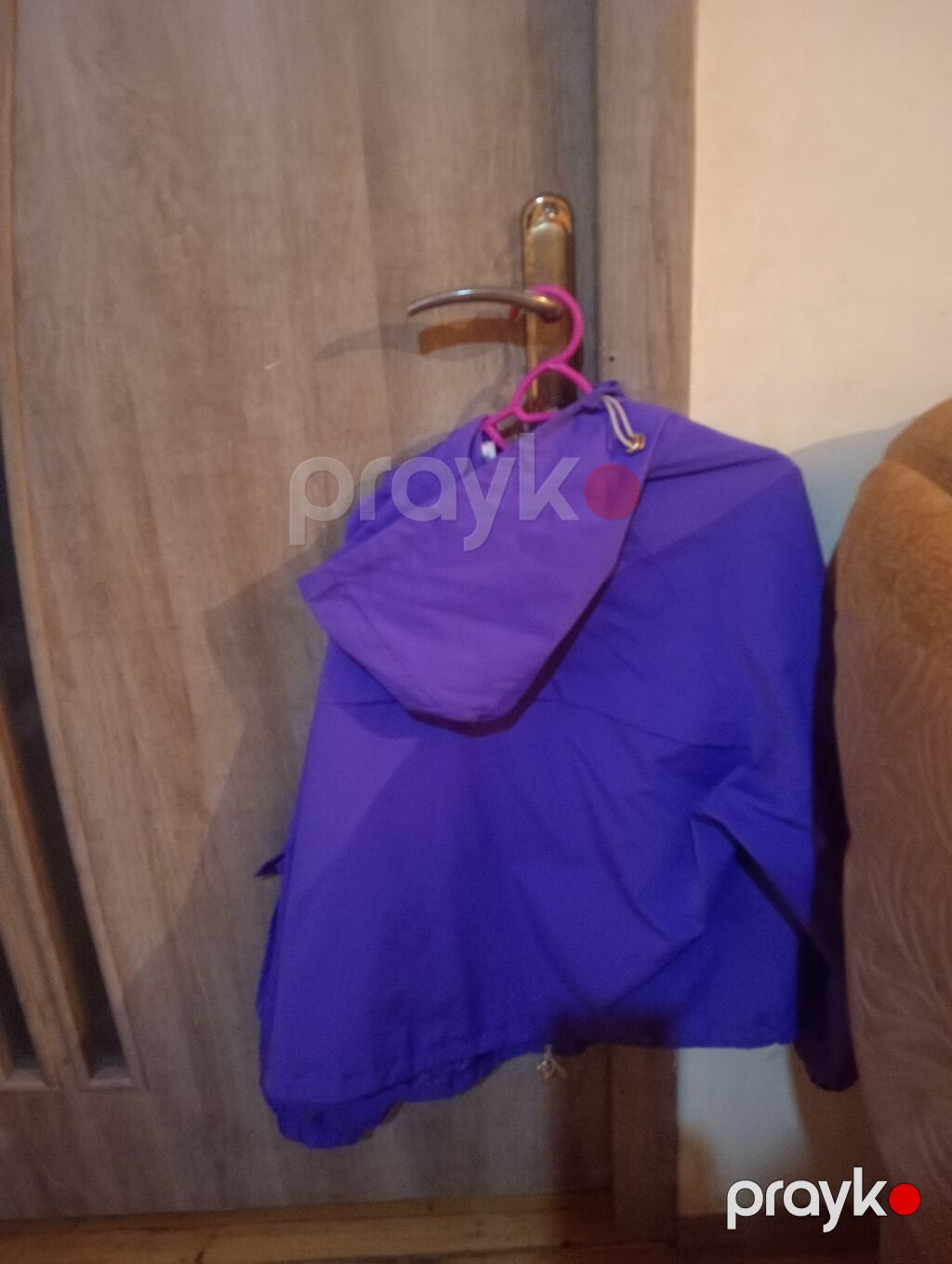 Bənövşəyi rəngli yüngül küləkkeş/kurtka - Model: qısa kəsim, zipperlə — Kurtkalar, Digah (2)