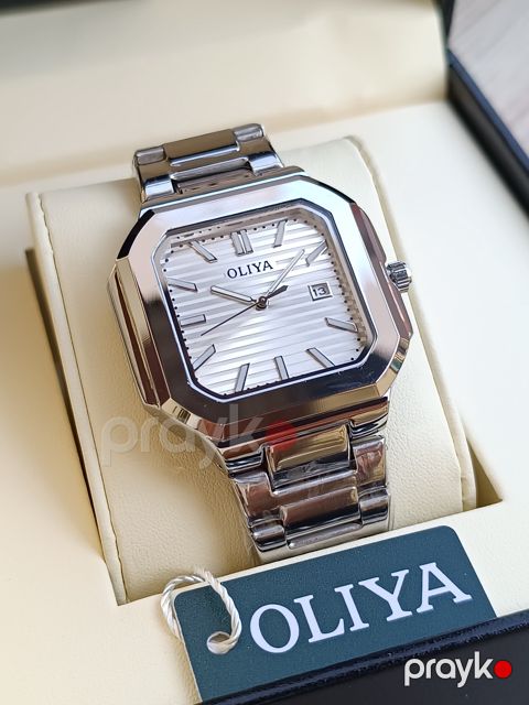 Kişi qol saatı Oliya ML_1865 Silver/White — Bakı