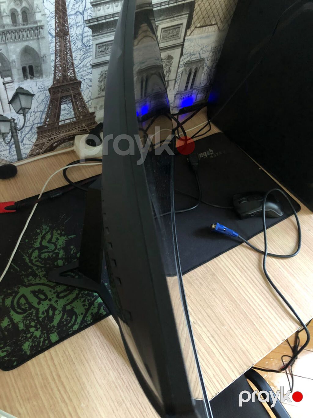 MSI 24 düym 144Hz Curved Gaming Monitor satılır. İdeal vəziyyətdədir — Monitorlər, Bakı (5)