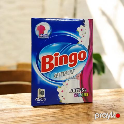 Yuyucu toz rəngli və ağ paltarlar üçün Bingo Automat Whites & Colors 450 q — Bakı