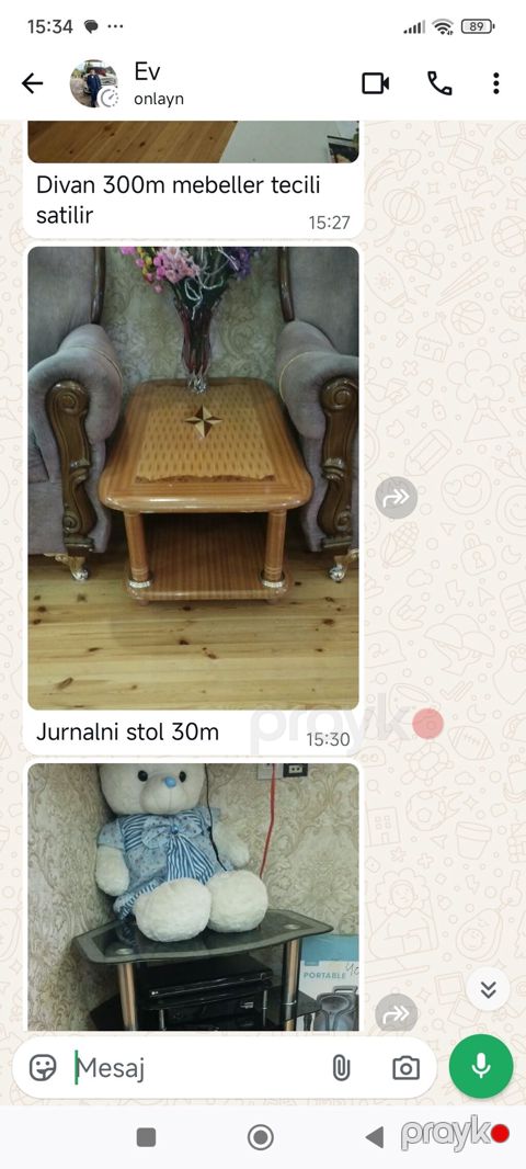 Satılır: ev mebelləri və uşaq çarpayısı - Künc divan – 300 m. Yumşaq — Ağdam