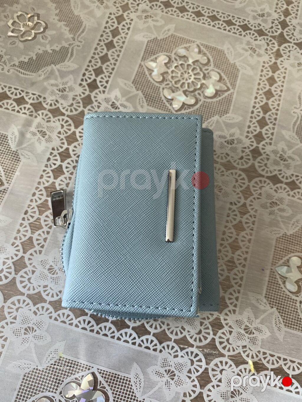 LC Waikiki mini pulqabı - Rəng: açıq mavi - Material: teksturalı — Cüzdanlar və vizit kartlıqları, Masazır (2)