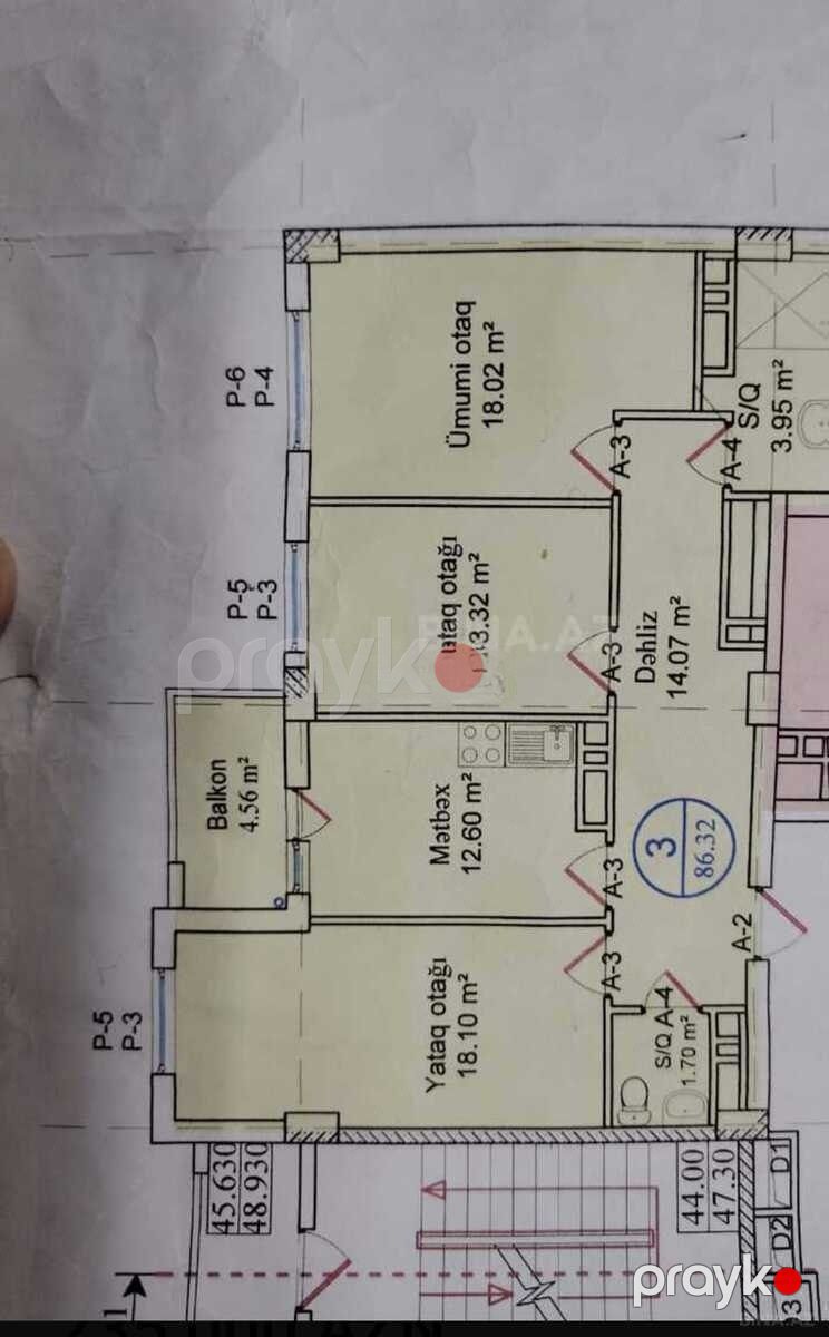 Satılır 3 otaqlı yeni tikili 86.3 m² — Mənzil, Bakı (2)