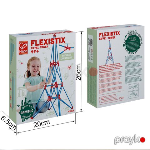 Çevik Eyfel qülləsi Hape Flexistix, 62 parça — Bakı