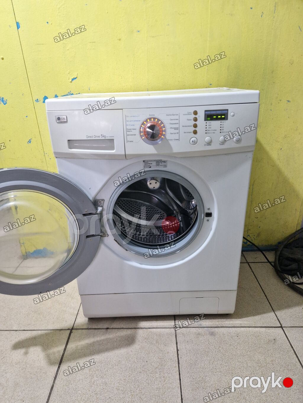 Paltaryuyan maşın LG, 5 kq, İşlənmiş, Avtomat, Qurutma var, Kredit yoxdur, Ödəni — Elektronika, Xırdalan (3)