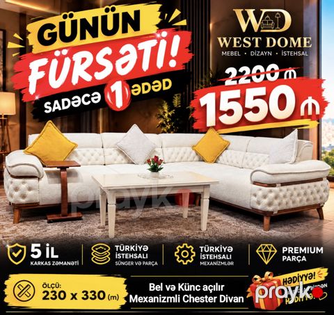 Künc divanı Chester — Bakı