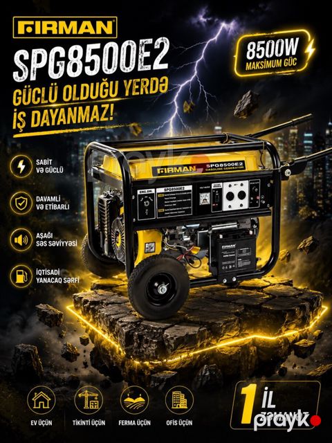 Yanacaq generatoru Fırman SPG8500E2 — Bakı