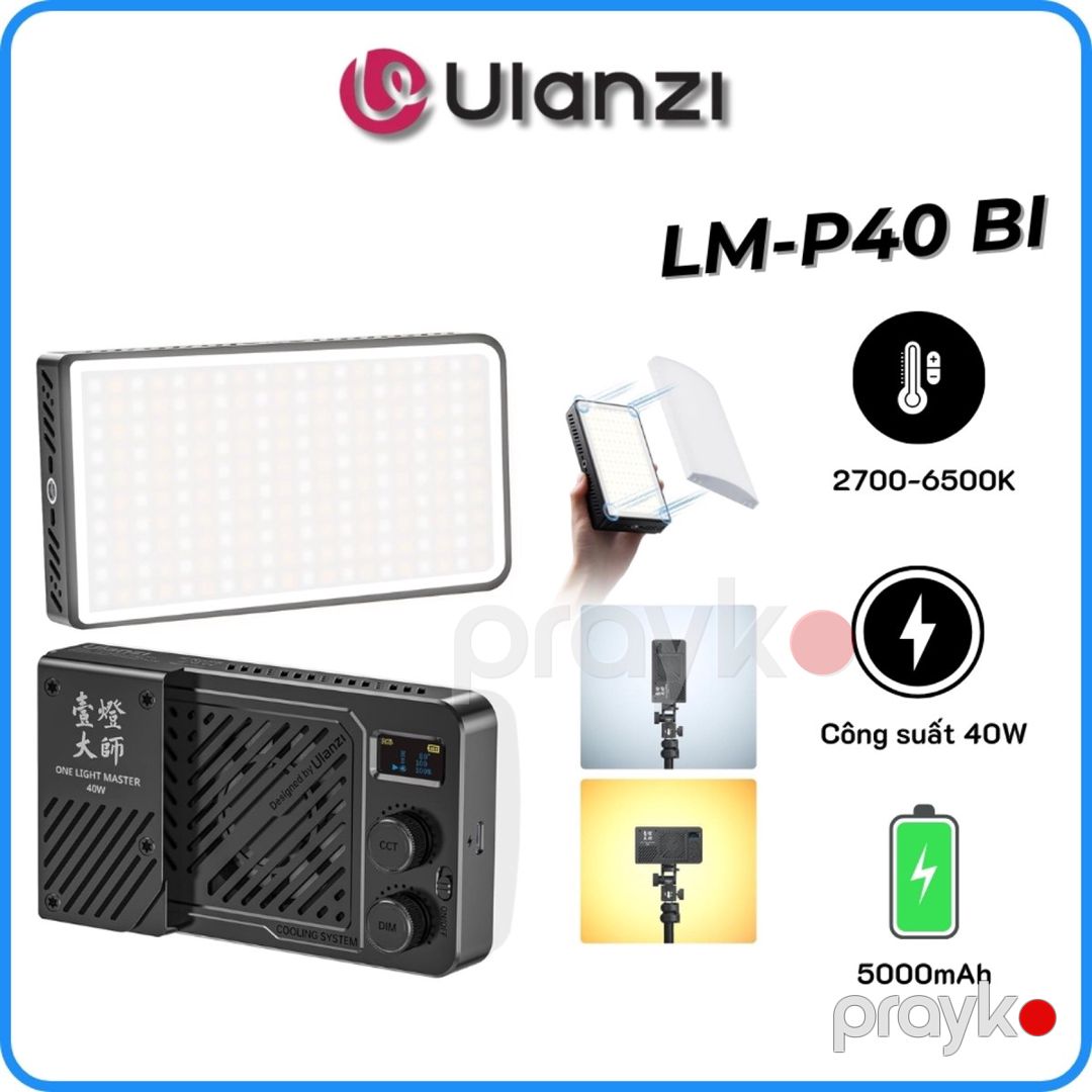 Video işıq Ulanzi LM-P40 RGB — Foto və video texnikası, Bakı (2)