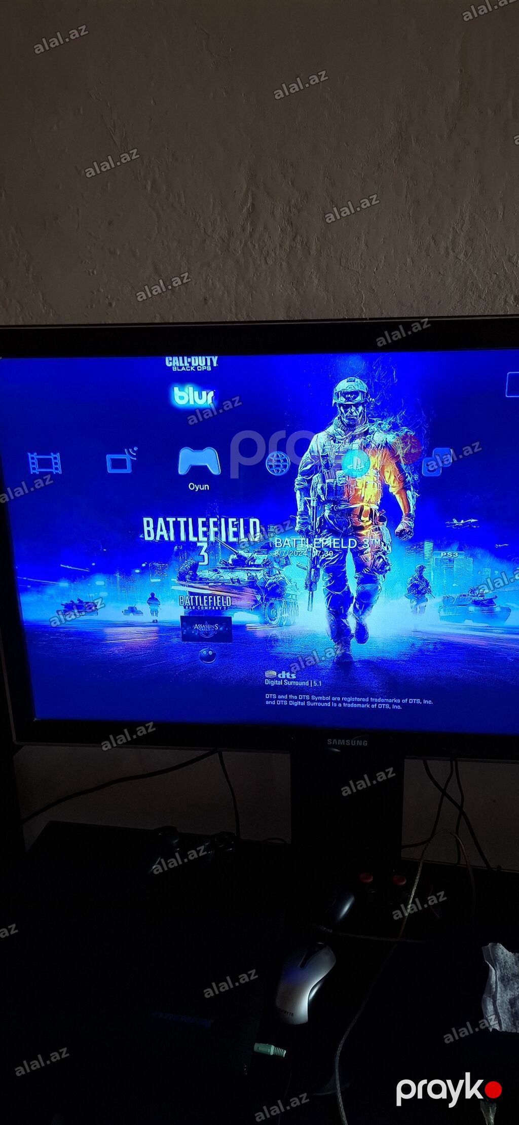 Ps3 super slim. Yaddaş 500 GB. heç bir problemi yoxdu. 2 ədəd orjinal — Elektronika, Şəmkir (3)