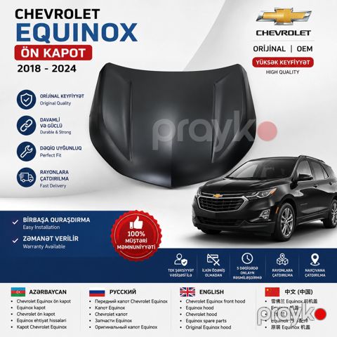 "Chevrolet Equinox 2017-2020" kapotu — Bakı