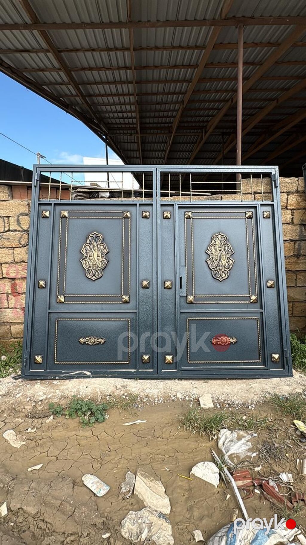 Məhsul təsviri: - İkiqat açılan metal darvaza modelləri - Üst hissədə — Pəncərələr, qapılar, balkonlar, Sumqayıt (3)