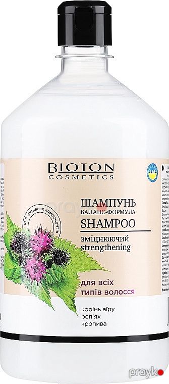 Şampun Bioton Cosmetics Баланс-формула Möhkəmləndirici 1000 ml — Bakı