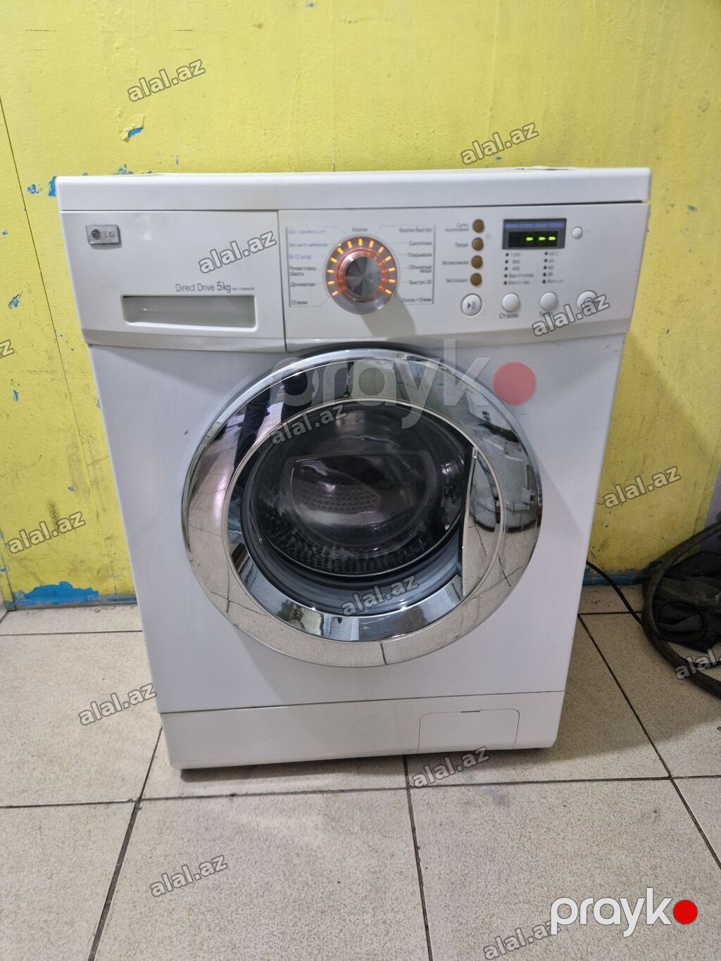 Paltaryuyan maşın LG, 5 kq, İşlənmiş, Avtomat, Qurutma var, Kredit yoxdur, Ödəni — Elektronika, Xırdalan (2)