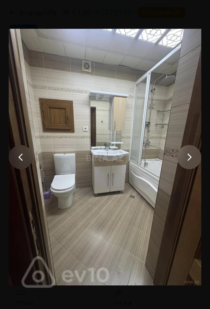 3 otaqlı mənzil, 131 m², Tiblisi prs — kirayə — Mənzil, Bakı (7)