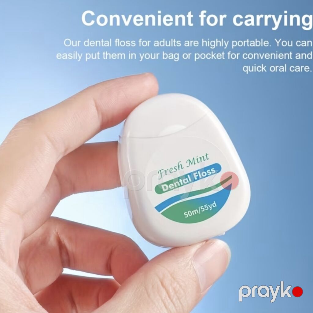 Fresh Mint Dental Floss – nanə ətirli diş sapı - Uzunluq: 50 m / 55 — Digər, Digah (4)