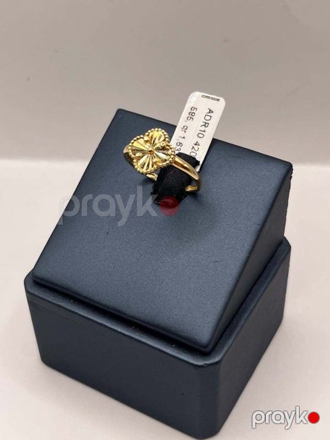 Qadın qızıl üzüyü Goldbaku 4042022, 585 əyar, 1.63 qram, ölçü 18 - goldbaku4042022 — Bakı