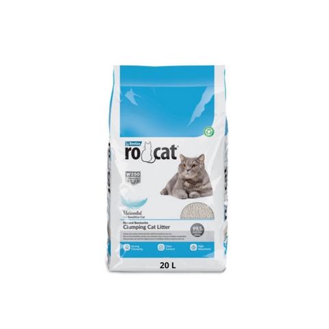 Topalaşan doldurucu Ro Cat Clumping Cat Litter pişiklər üçün, ətirsiz, 20 l — Bakı