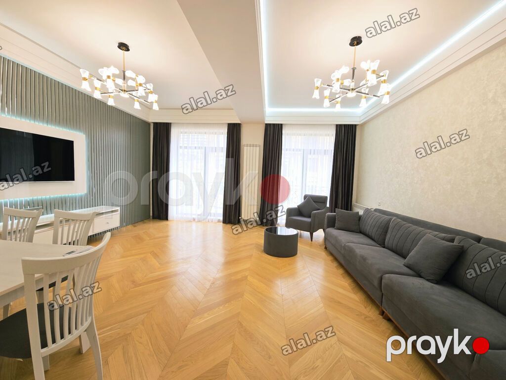 Ağ şəhər, 3 otaqlı, Yeni tikili, m. Xətai, 145 kv. m — Pişiklər, Bakı (2)