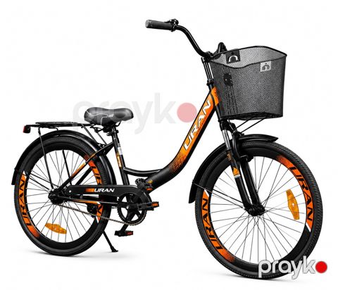 Şəhər velosipedi Urban City, 24", narıncı/qara — Bakı