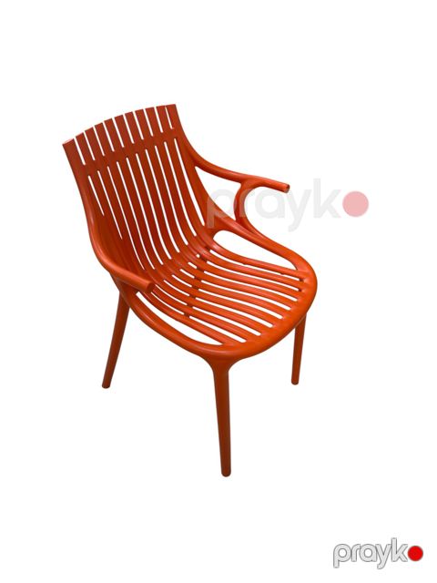 Stul Daim Plastic Monaco MyGardenBaku_016, plastik, narıncı — Bakı