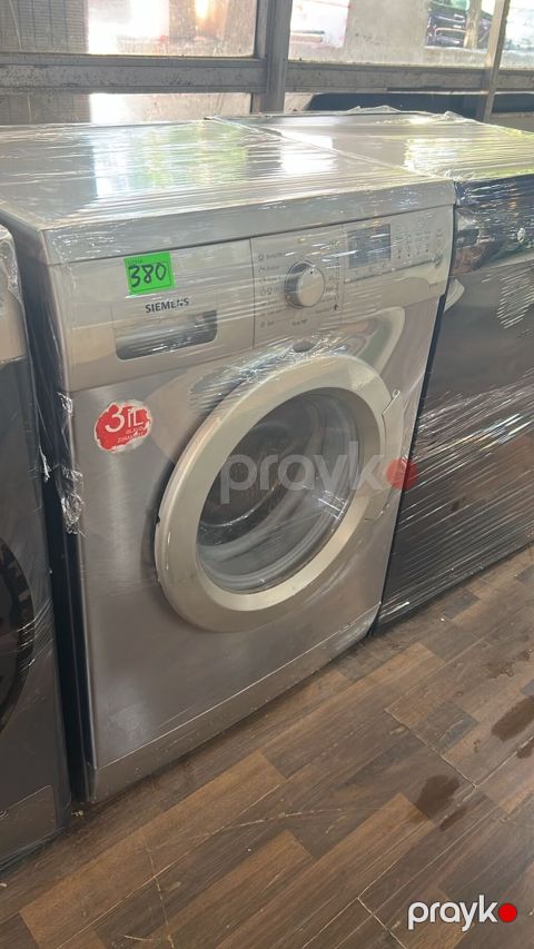 Siemens ön yükləməli paltaryuyan maşın - Rəng: gümüş/metallik - Ön — Digah