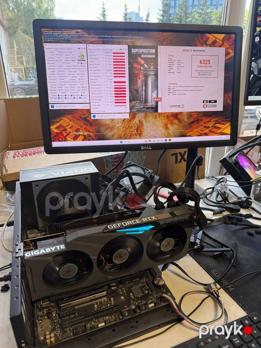 Video kart Gigabyte RTX 3080 Eagle OC 10GB — Kompüterlər və noutbuklar, Bakı (5)