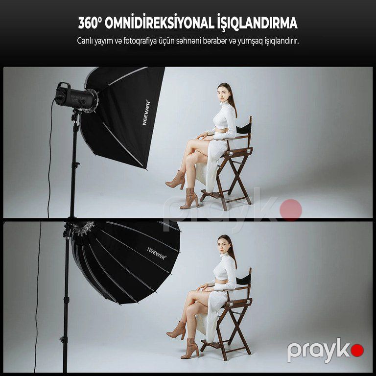 Parabolik softboks 120 sm "Neewer NS120P" — Foto və video texnikası, Bakı (2)