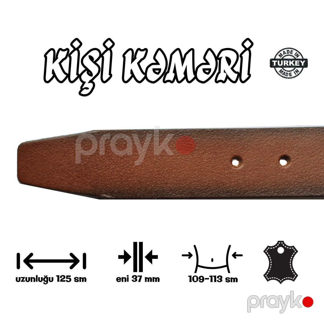Kişilər üçün kəmər Barış Saraciye ELMR04, qara, dəri, ölçü 125 sm — Mallar, Bakı (3)