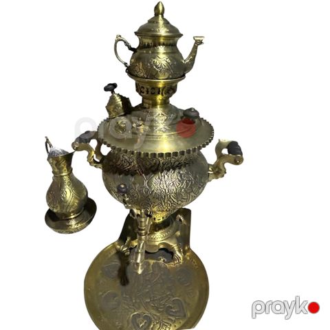 Samovar əl işləri ilə, 7000 ml, latun/mis, sarı