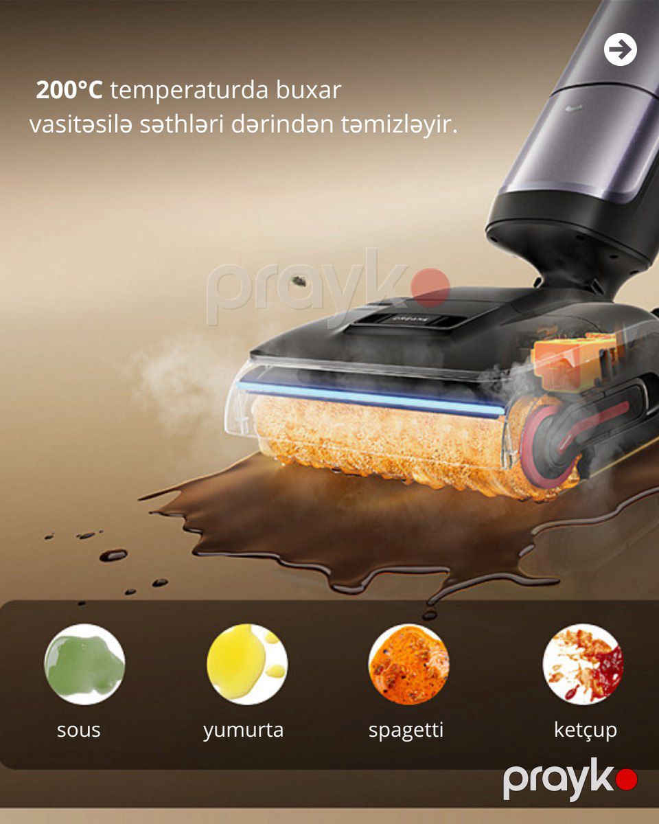 Vacuum Cleaner Dreame H16 Pro Steam Wet and Dry Vacuum (HHR48F) EU — Ev texnikası, Bakı (2)