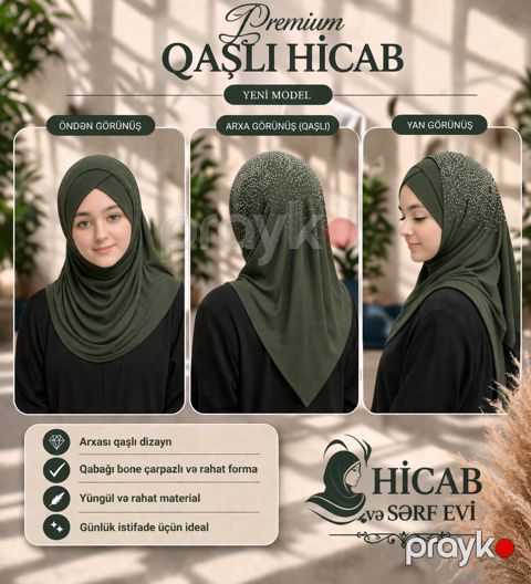 Hicab 2181598, trikotaj, haki