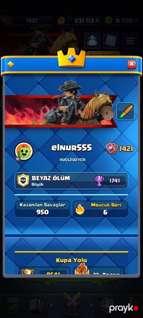 Clash Royale oyun hesabı – eInur5555 - Klan: “Beyaz Ölüm” (Böyük) — Masazır