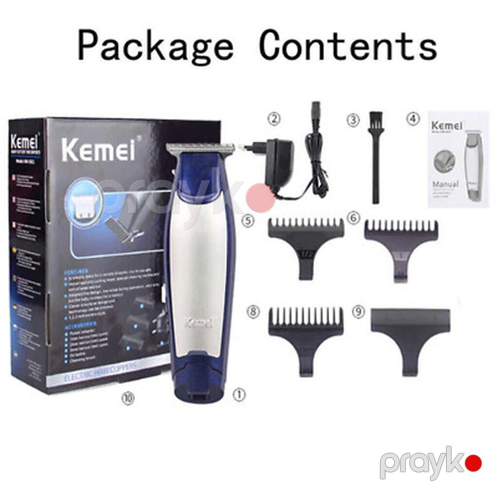 Trimmer Kemei 5021 - 60 Dəqiqə / 1 Sürət / Polad bıçaqlı / Göy rəng — Saç kəsmə maşınları, Bakı (6)