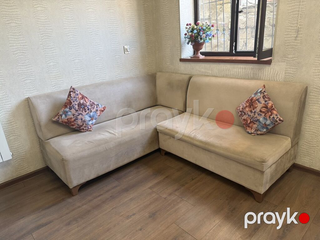 Künc divan dəsti - Model: L formalı künc divanı, 2 ayrı moduldan — Divanlər, Bakı (3)