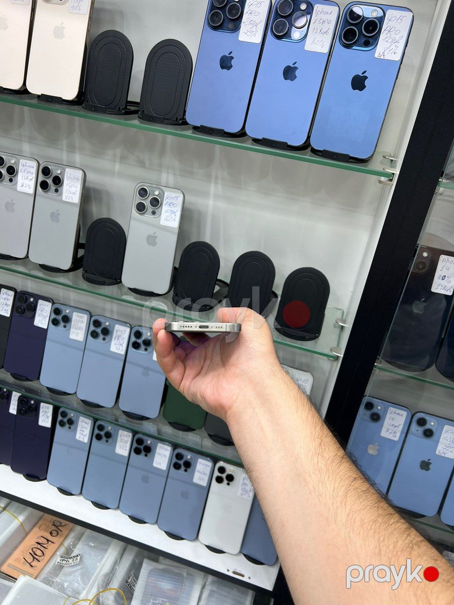 Apple iPhone 15 Pro Natural Titanium 256GB/8GB — Smartfonlar, Bakı (4)