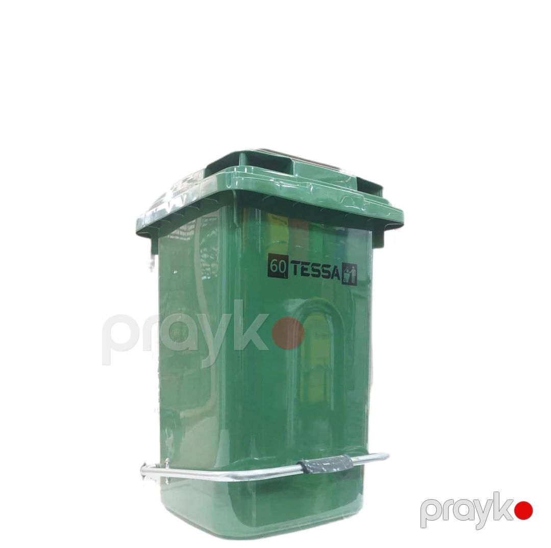 Zibil qabı Tessa, pedallı, 60 l, tünd yaşıl — Mallar, Bakı (2)