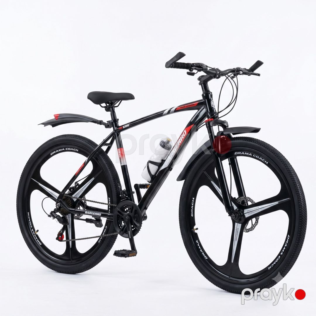 Dağ velosipedi Bargerro TECH_21024R 20" Qırmızı, Qara 2 əd — Velosipedlər, Bakı (2)