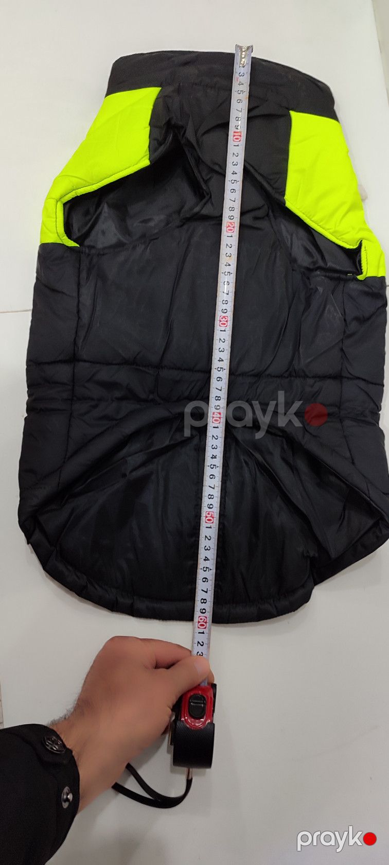 Gödəkcə İtlər üçün, polyester, qara/sarı, ölçü 5XL — Mallar, Bakı (3)