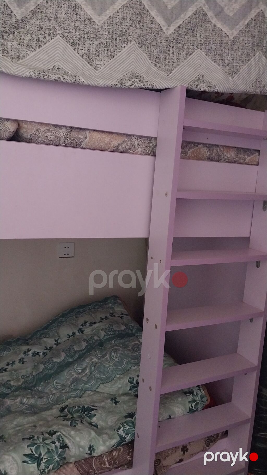İki mərtəbəli uşaq/yataq otağı çarpayısı - Rəng: Açıq bənövşəyi — Yataqlar, Bakı (2)