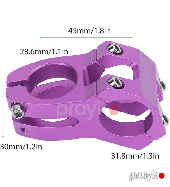 Sükan üçün çıxarma Lunje, alüminium, 31.8 mm, bənövşəyi — Mallar, Bakı (2)