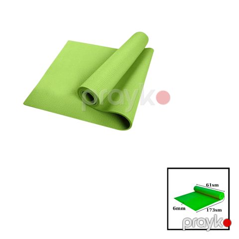 Yoqa üçün mat TPE Yoga Mat 173x61x0.6 sm, yaşıl — Bakı