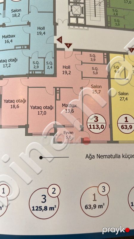 3 otaqlı Yeni tikili, Satış, Bakı, Nərimanov, Nəriman Nərimanov — Mənzil, Bakı (2)