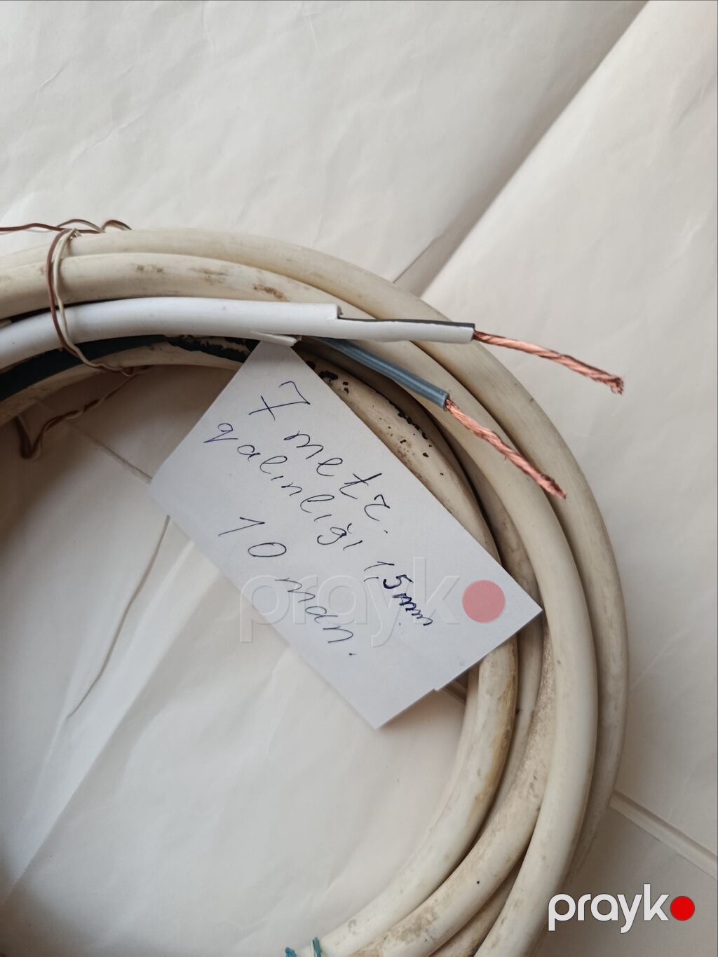 İşlənmiş, Kabel, Mis, 2x1.5, Ünvandan götürmə, Pulsuz çatdırılma — Kabel və naqillər, Bakı (3)